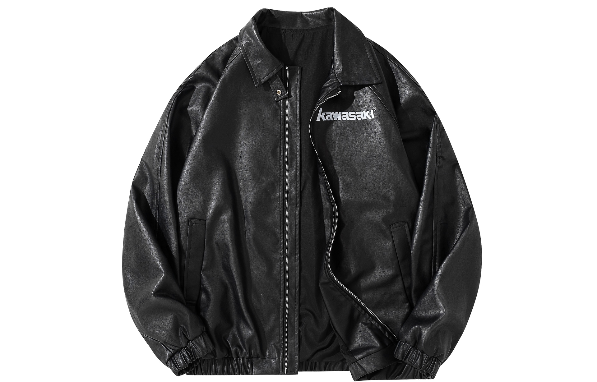 Kawasaki PU Leather Jacket