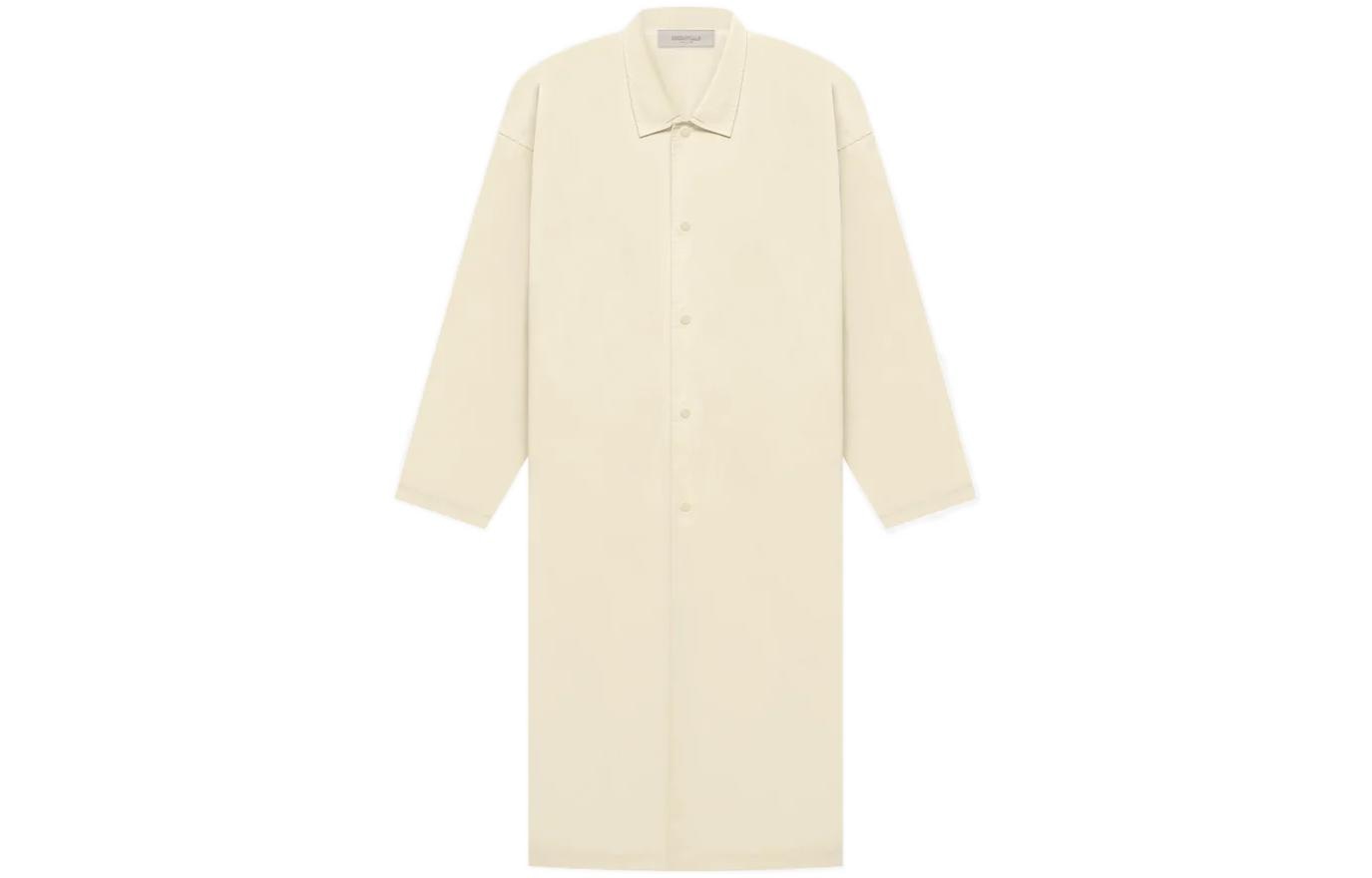 Fear of God Essentials Long Coat Eggshell