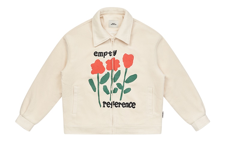 EMPTY REFERENCE Fleece Jacket Ivory