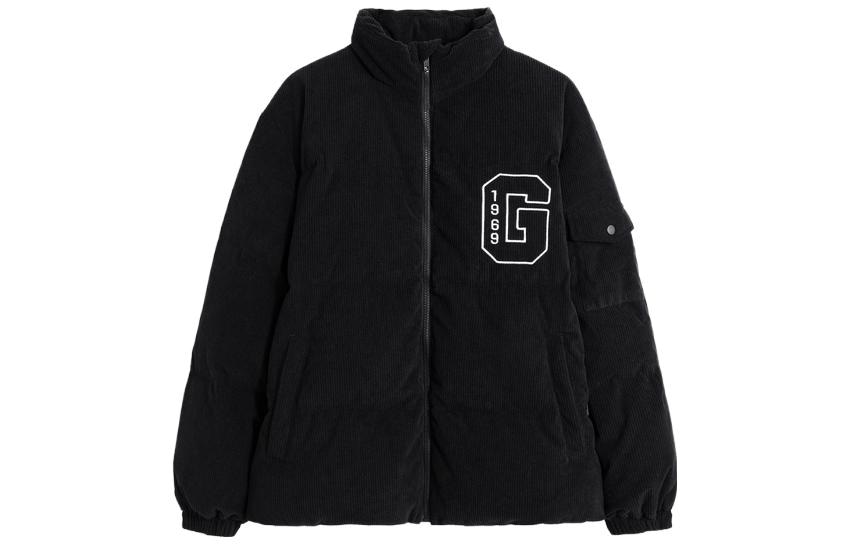 GAP Letter Print Hoodie Down Jacket Unisex