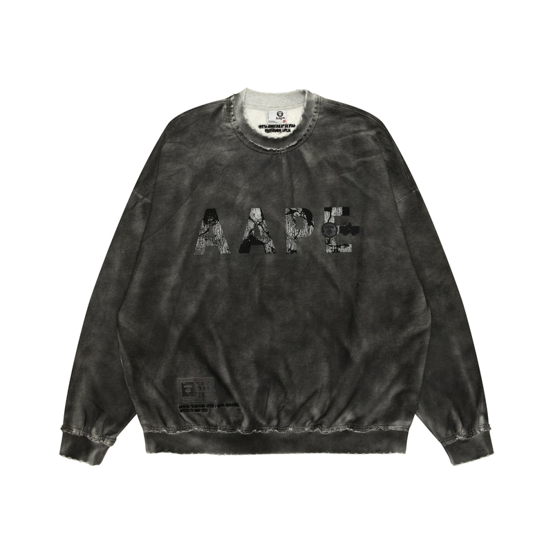 Aape x Alpha Industries Crewneck Sweatshirt Black