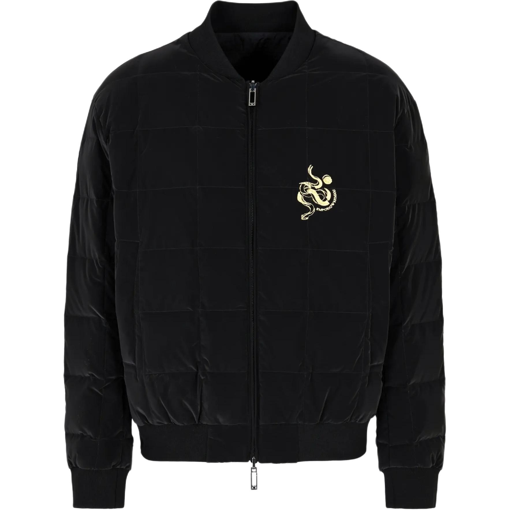 EMPORIO ARMANI/阿玛尼 Emporio Armani SS25 Black Reversible Down Jacket