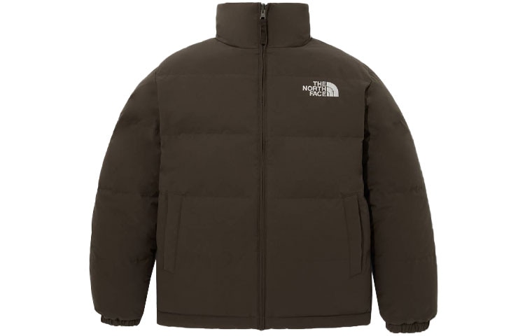 北面/THE NORTH FACE The North Face Logo Reversible Down Jacket Brown
