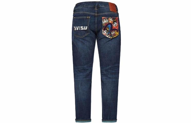 EVISU Logo Straight Jeans