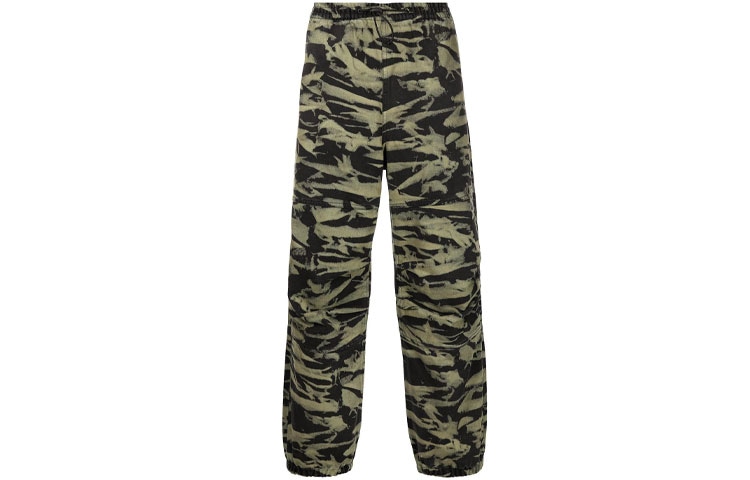 Alexander Wang SS22 Tiger Capsule Camo Wide-Leg Sweatpants Military Green