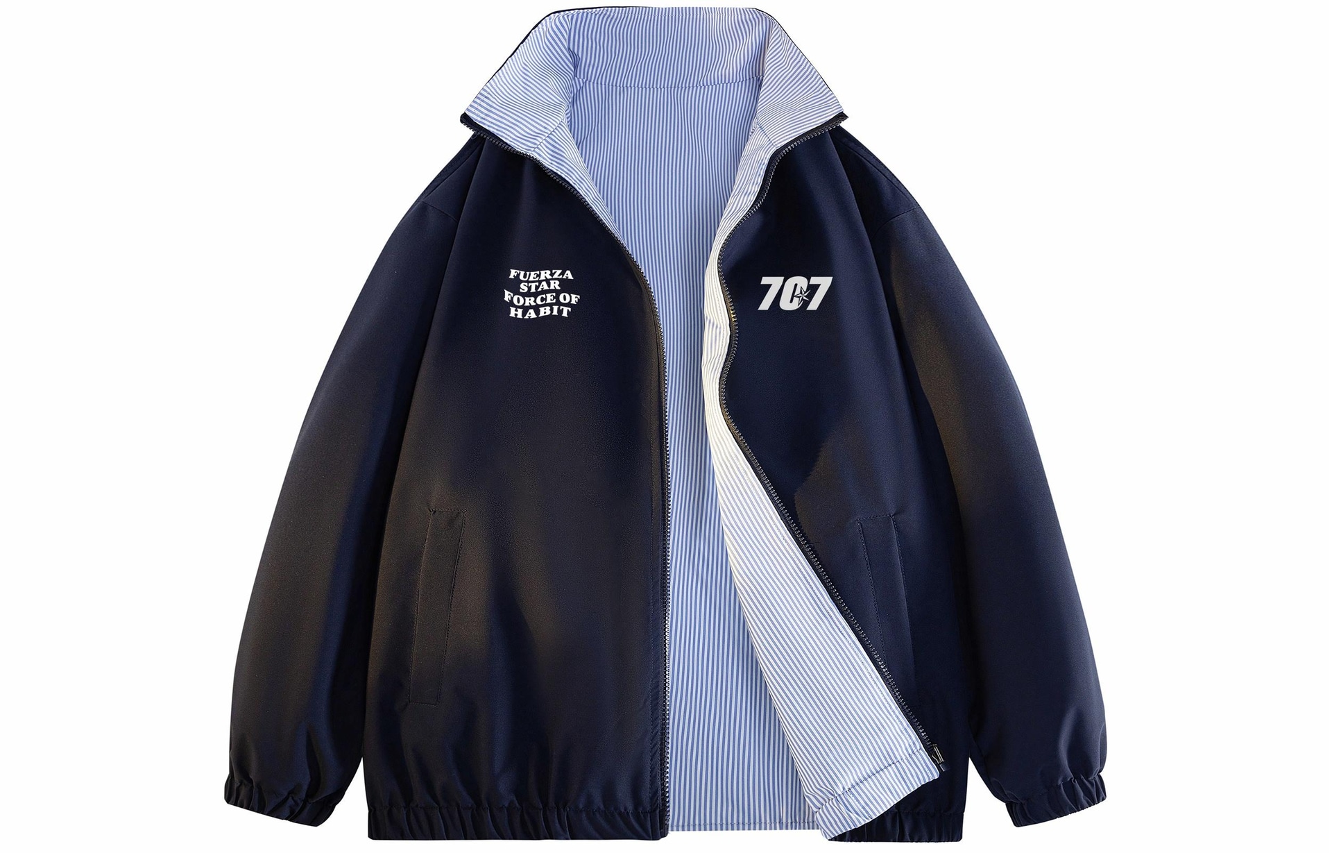 FUERZA Reversible Striped Jacket