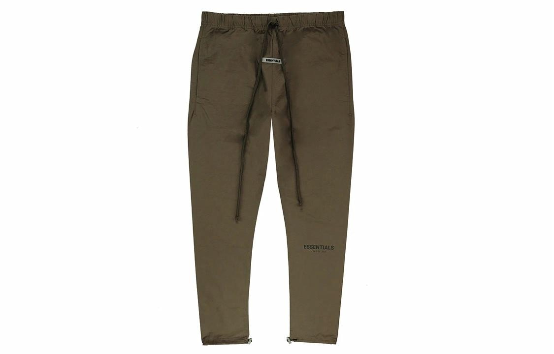 Fear of God Essentials Rain Drum Reflective Nylon Sweatpants Brown