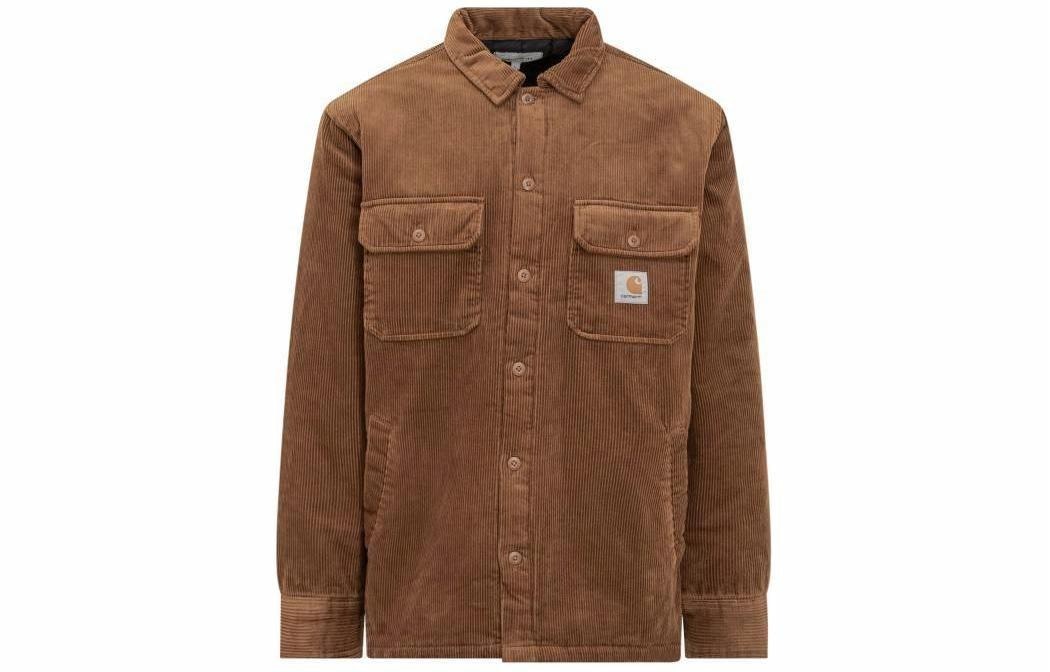 Carhartt WIP Single-Breasted Collar Jacket Brown