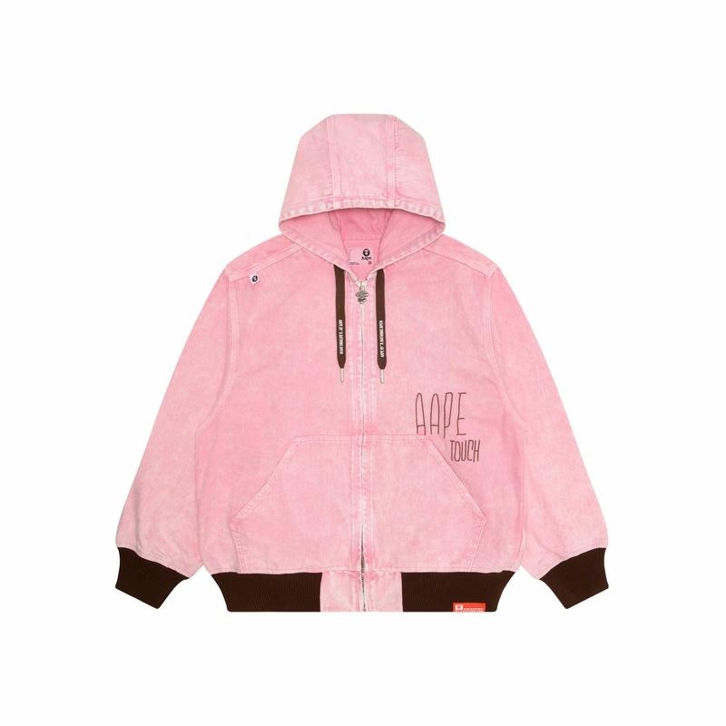 Aape Hoodie Jacket Pink
