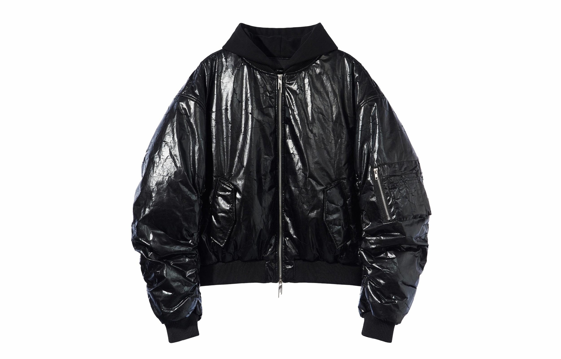 BLINDNOPLAN AW24 Crack Texture Hoodie Coat