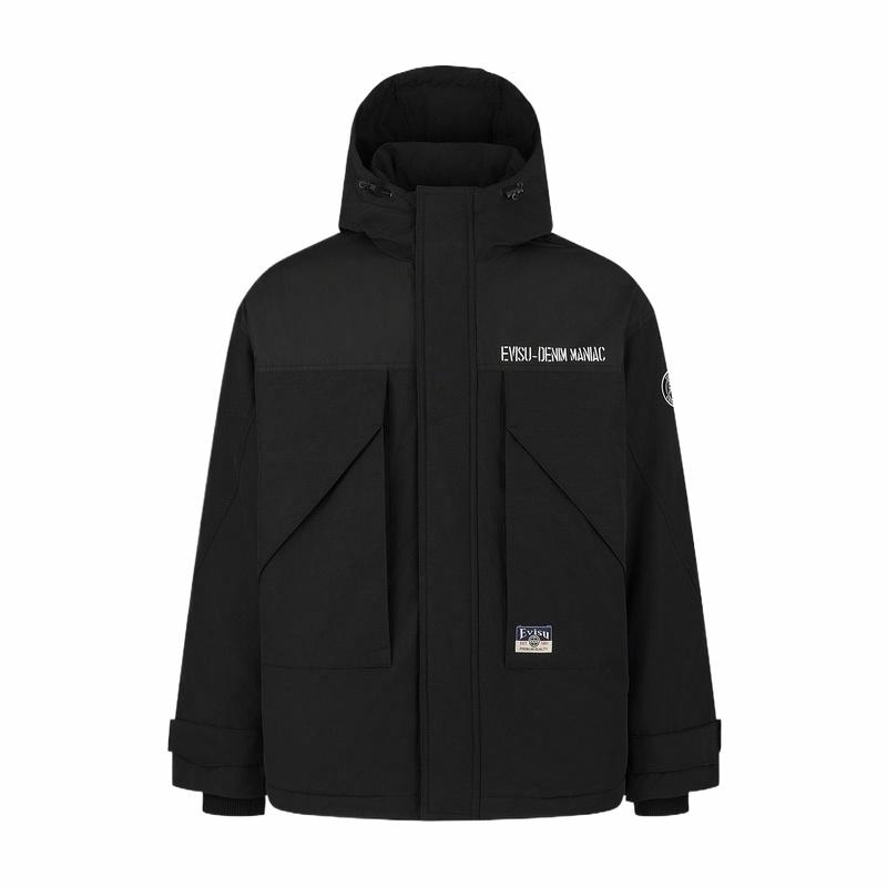 EVISU 2024 Down Jacket Black