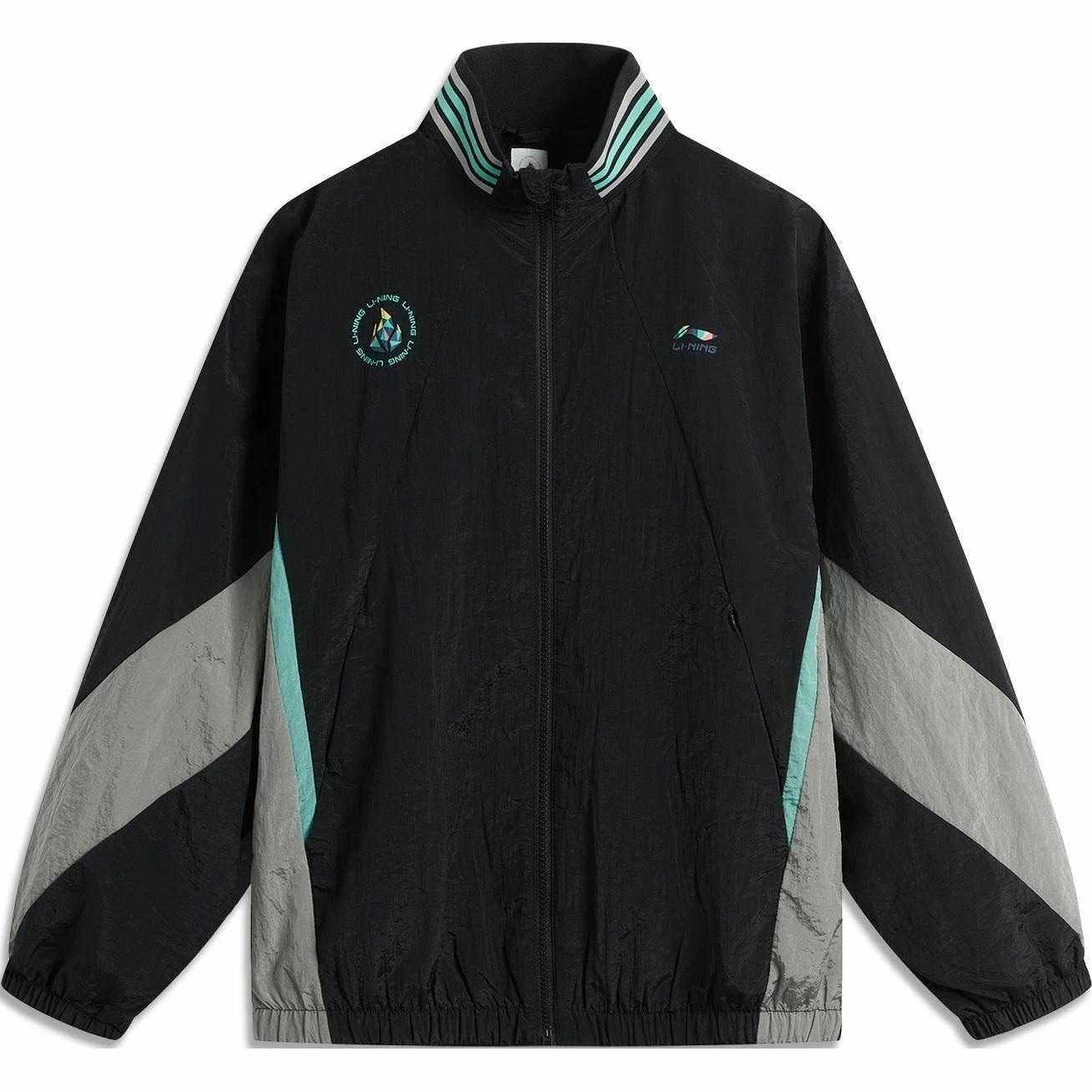 李宁 LiNing Sports Windbreaker Black White
