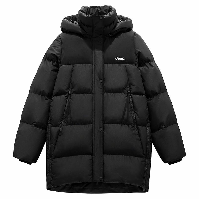 Jeep Letter Print Puffer Jacket