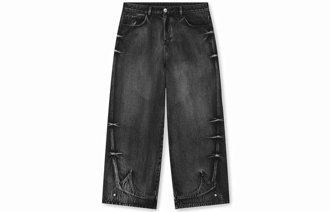 DICETINY Wide Leg Jeans Carbon Black