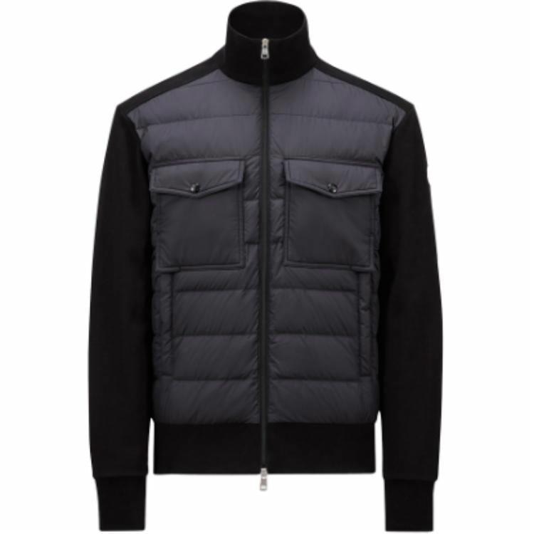 Moncler Patchwork Zip Jacket Black