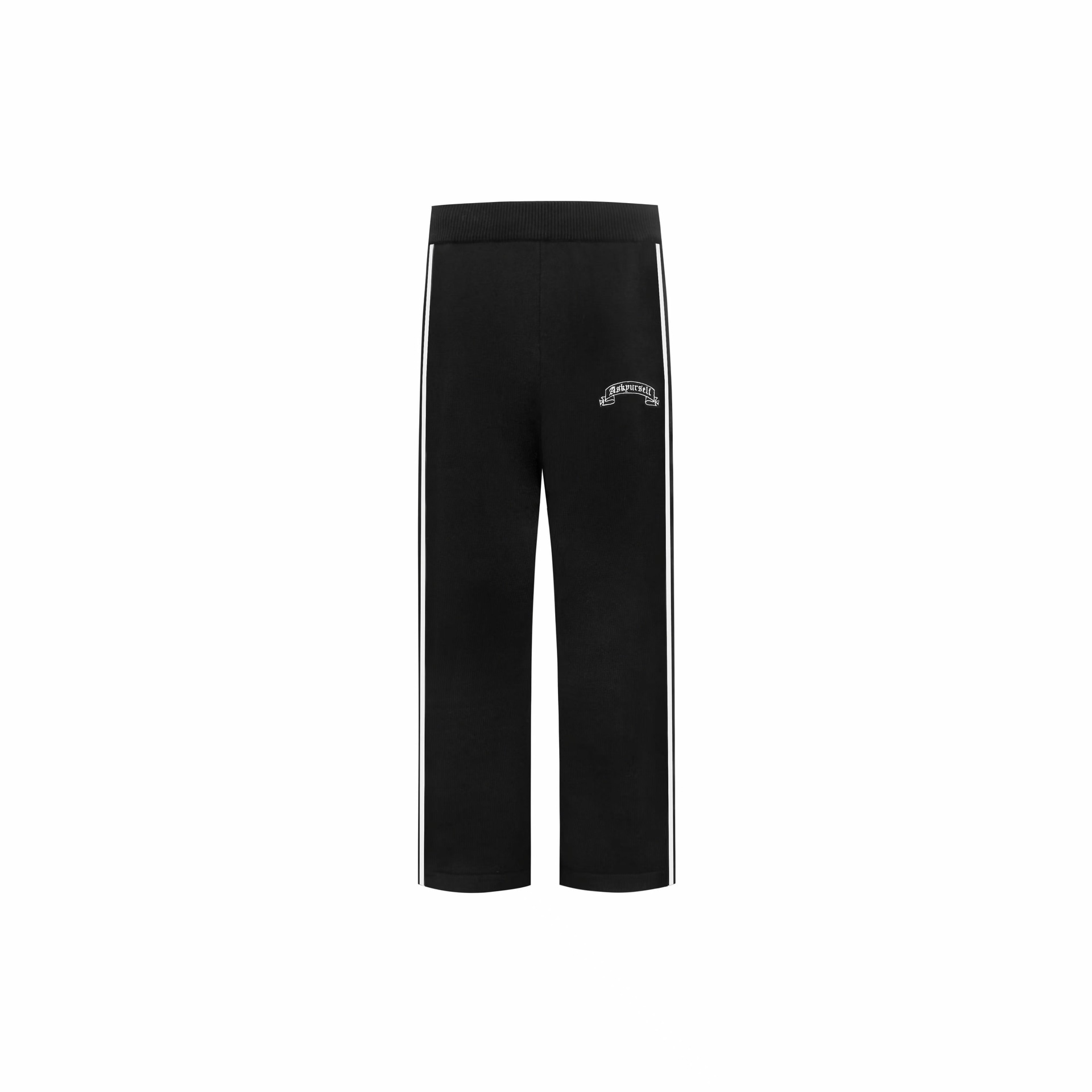 Askyurself Logo Stripe Pants Black