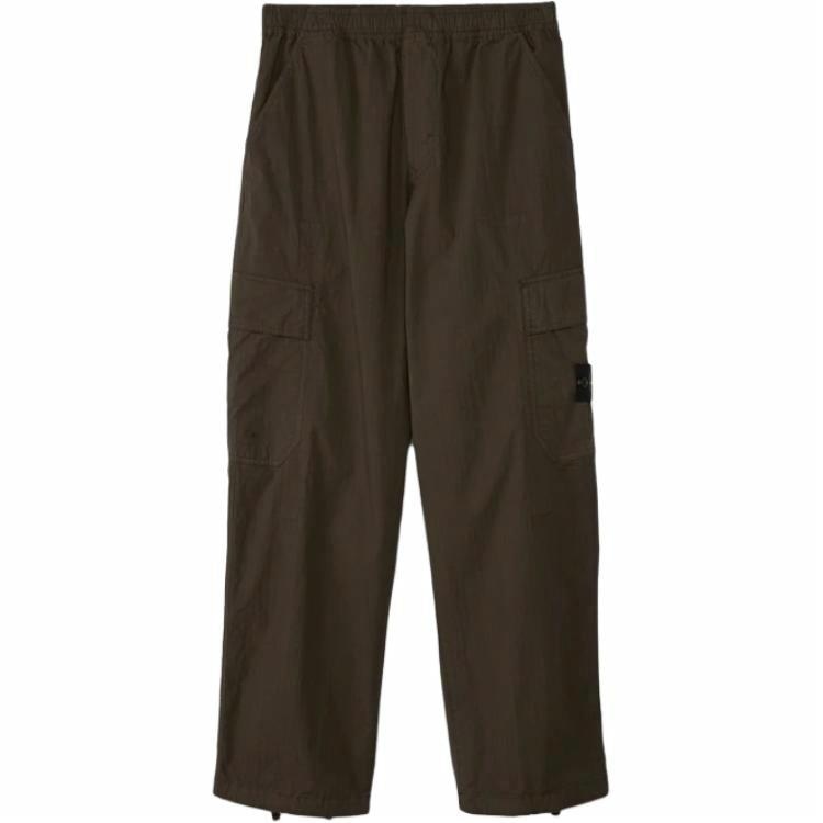 Stone Island SS25 Loose Cargo Pants Military Green