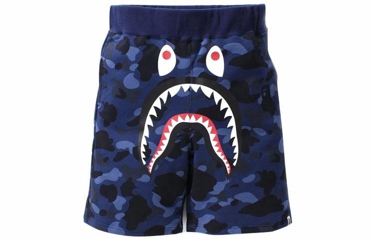 A BATHING APE Shark Camo Shorts