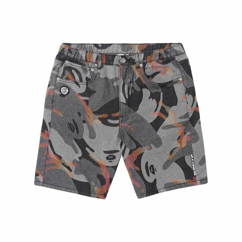 Aape SS23 Camo Denim Shorts