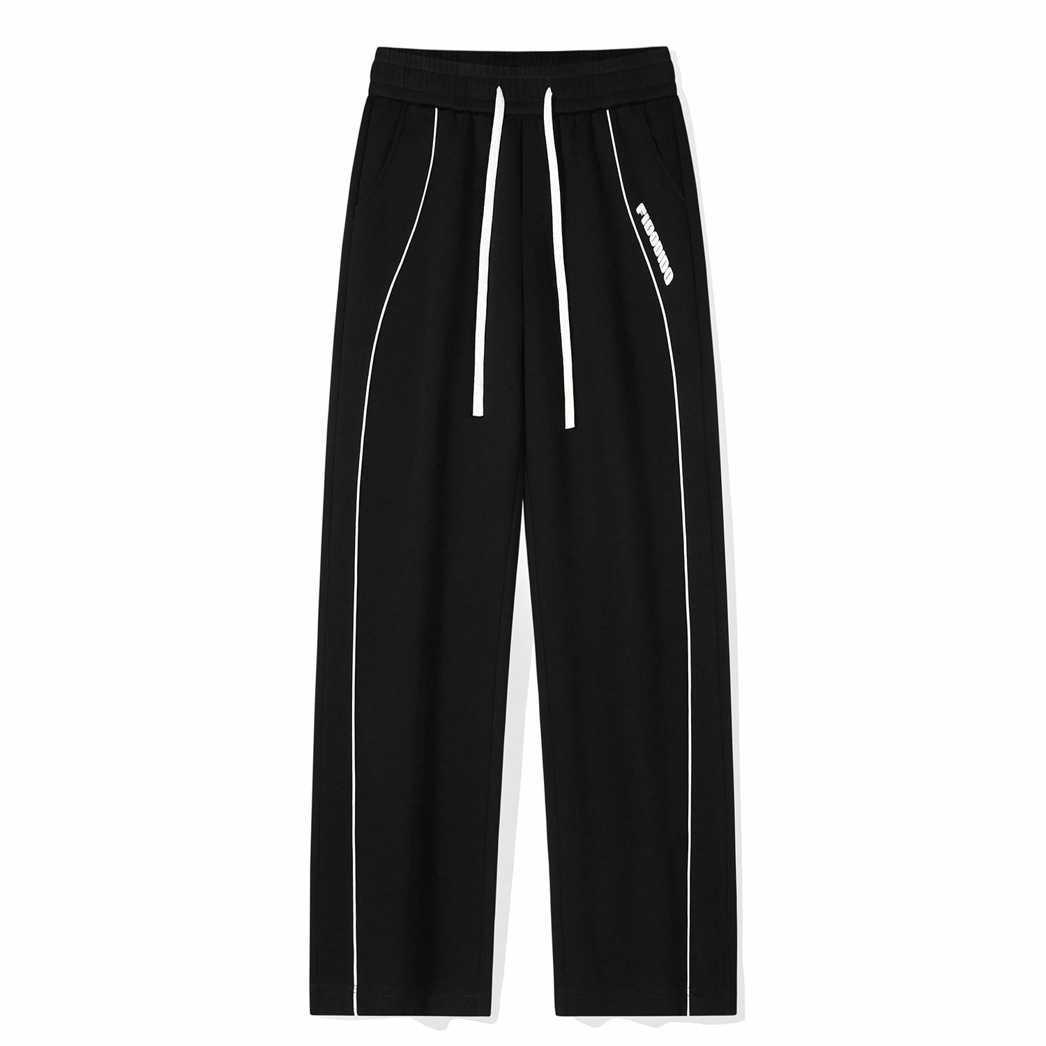FIDO DIDO Logo Striped Lounge Pants