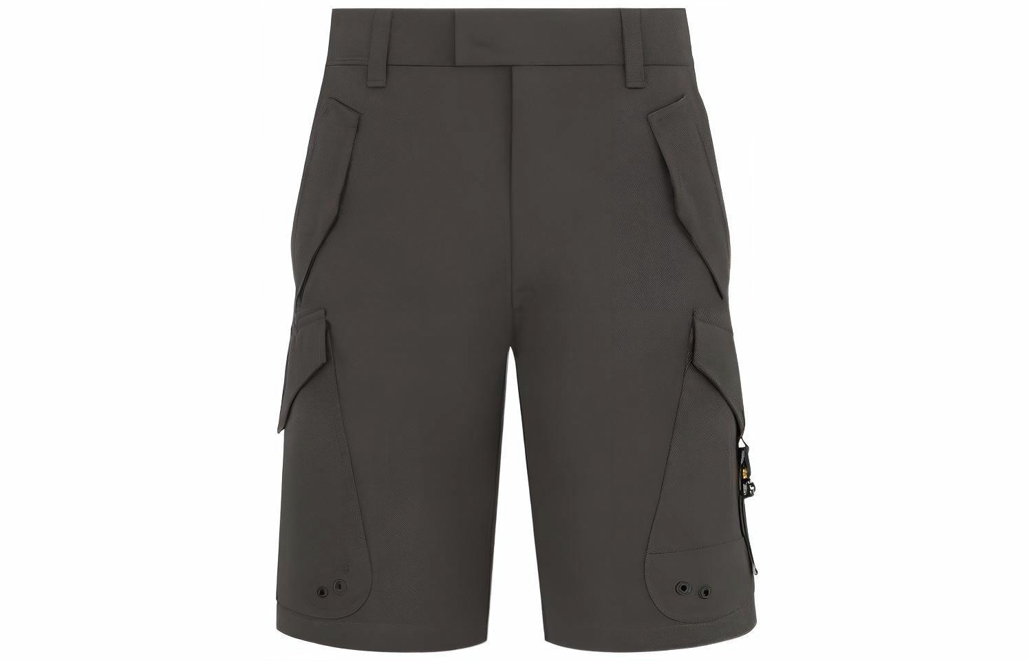 DIOR SS23 High Waist Cargo Shorts Brown