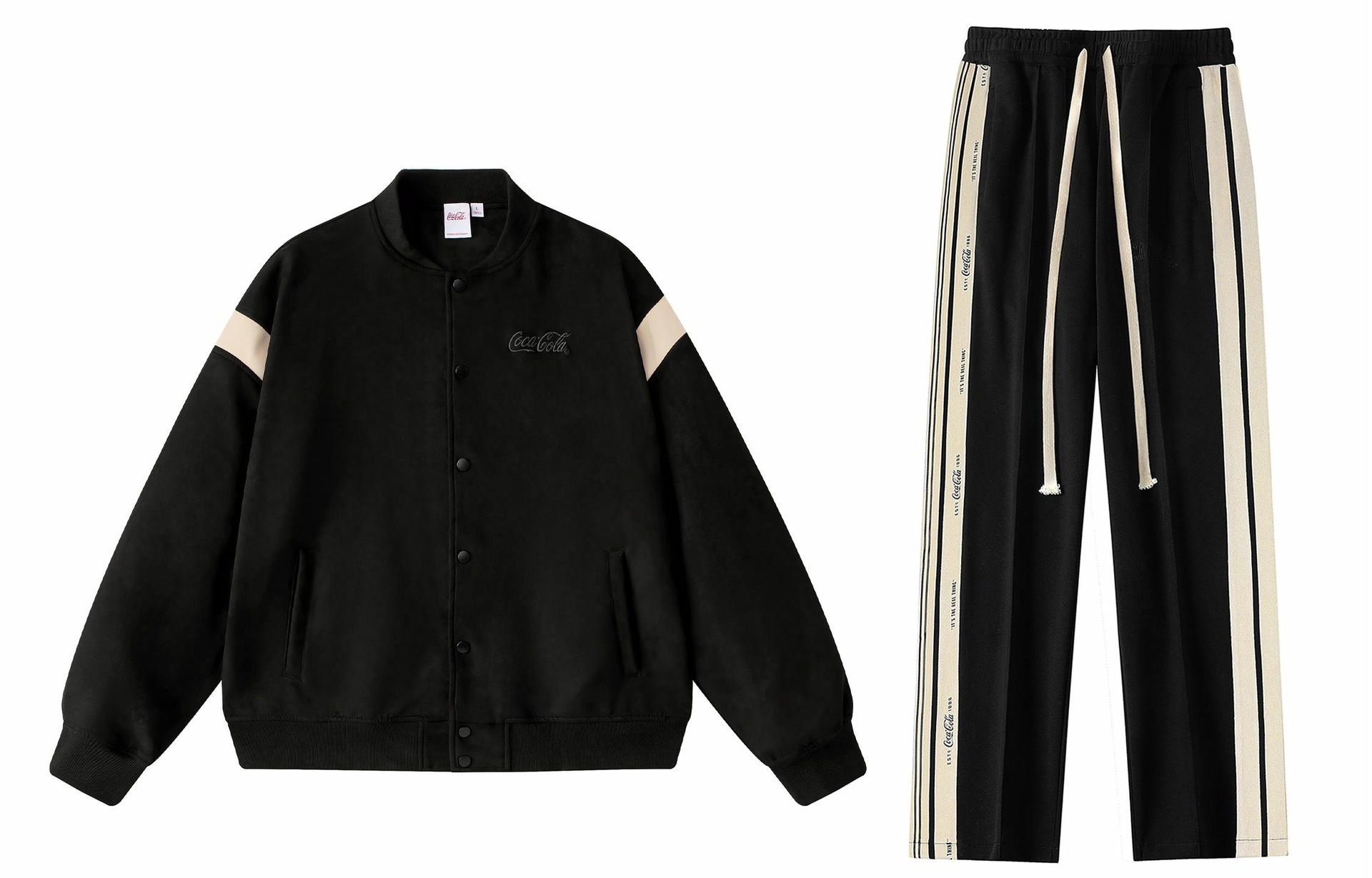 Coca-Cola/可口可乐 Coca-Cola Suede Stripe Embroidered Set
