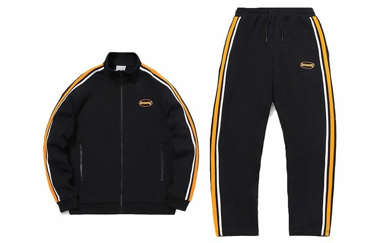 李宁 LiNing Sports Fashion Zip Sweatshirt Set Black