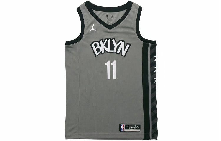 Jordan NBA Brooklyn Nets Kyrie Irving 11 Black Steel Grey