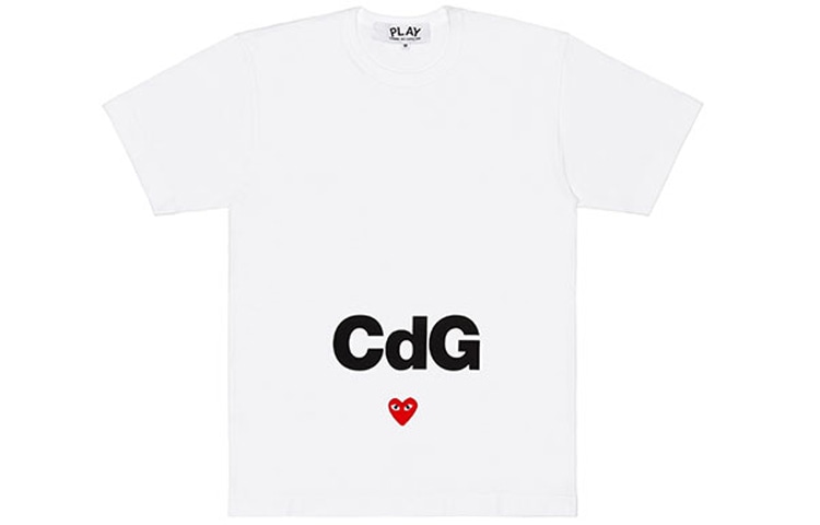 CDG Play x CDG Logo T-Shirt White