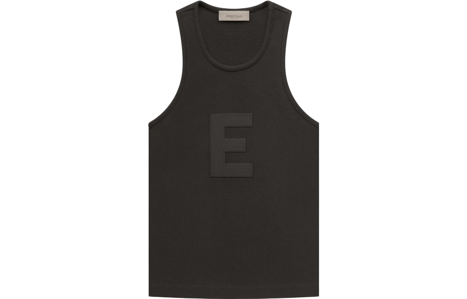 Fear of God Essentials Waffle Tank Off Black