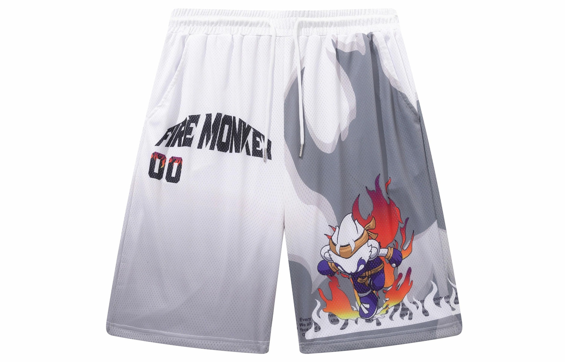 火猴/FireMonkey FireMonkey Gradient Flame Mesh Shorts