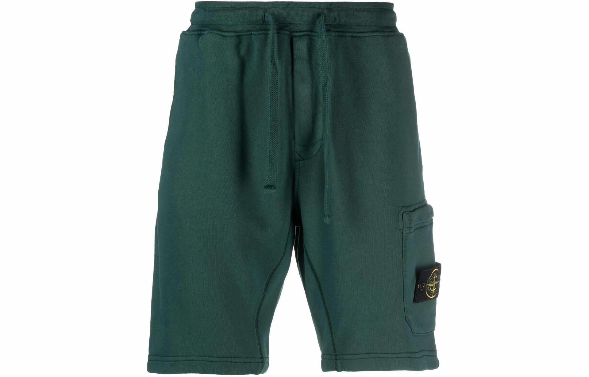Stone Island Slim Fit Logo Shorts Green
