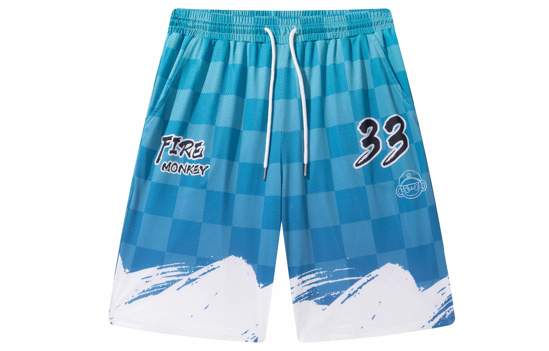 火猴/FireMonkey FireMonkey 23 Checkered Mesh Shorts