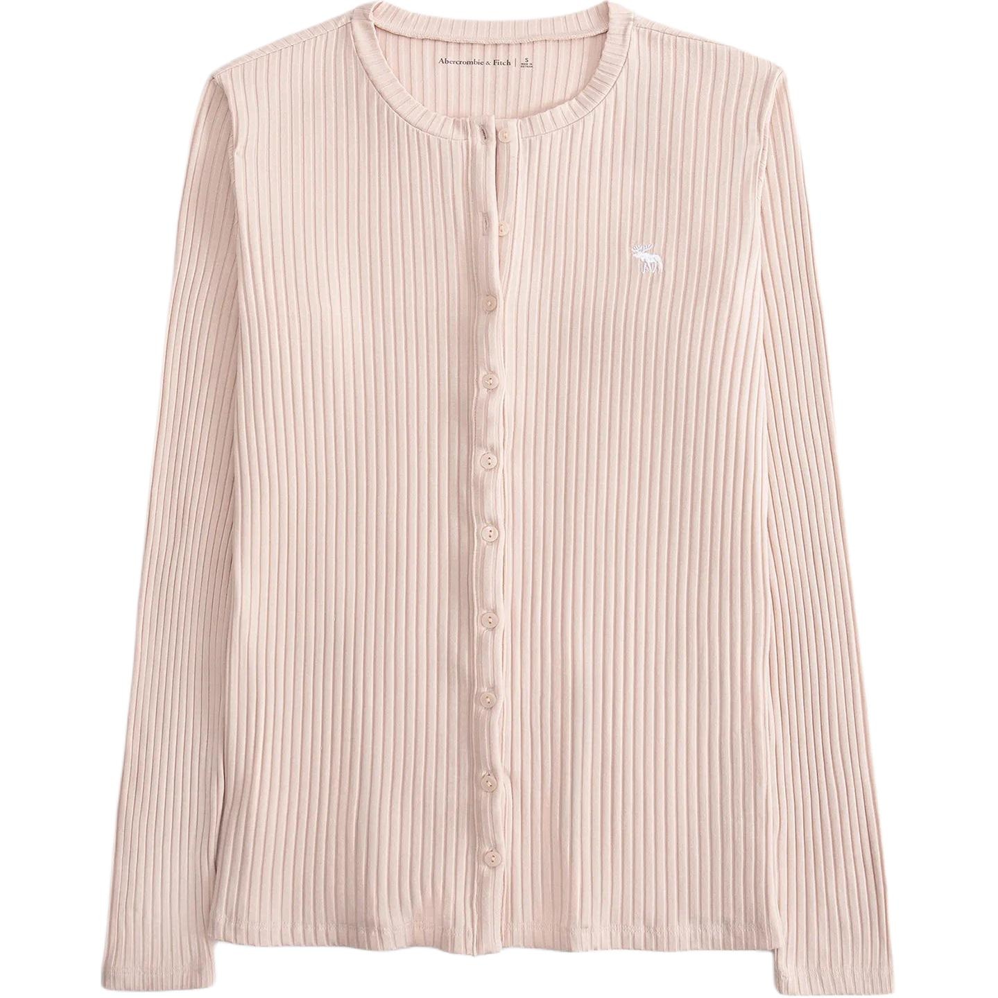 Abercrombie＆Fitch Abercrombie Fitch Slim Soft Long Sleeve Tee Light Pink