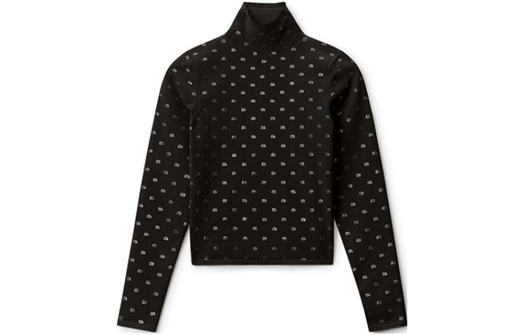 Alexander Wang SS22 Black Turtleneck Top