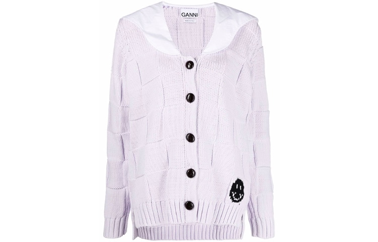 GANNI SS21 Cardigan Purple