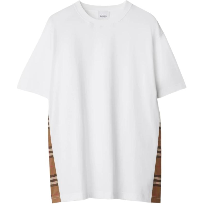 Burberry SS24 Logo Check T-Shirt White