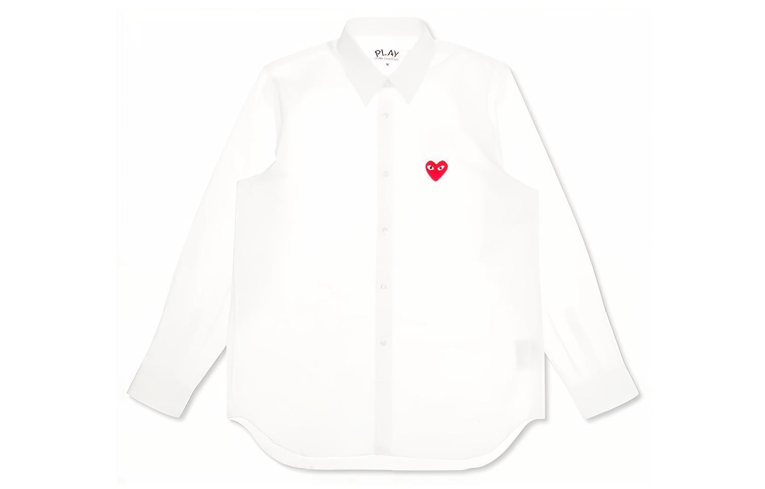 CDG Play Red Emblem Button Down