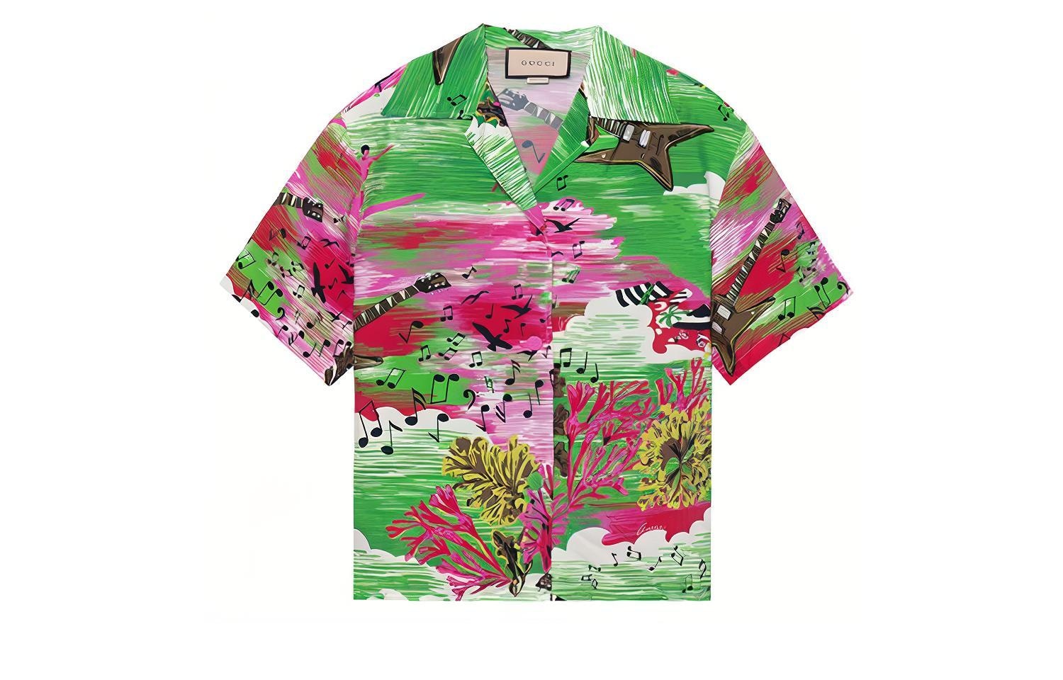 GUCCI/古驰 Gucci SS22 Green Shirt
