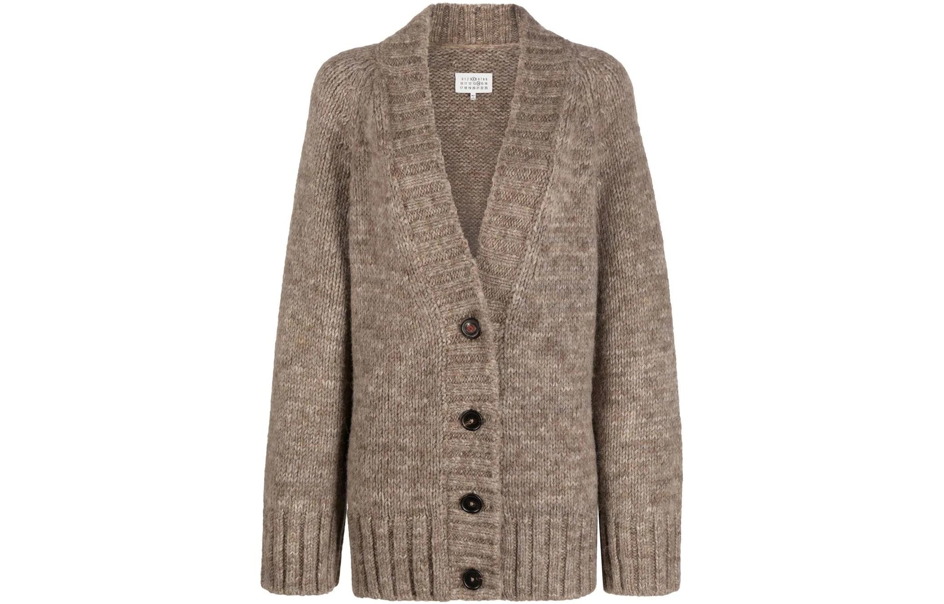 Maison Margiela/马吉拉 Maison Margiela V-Neck Cardigan Brown
