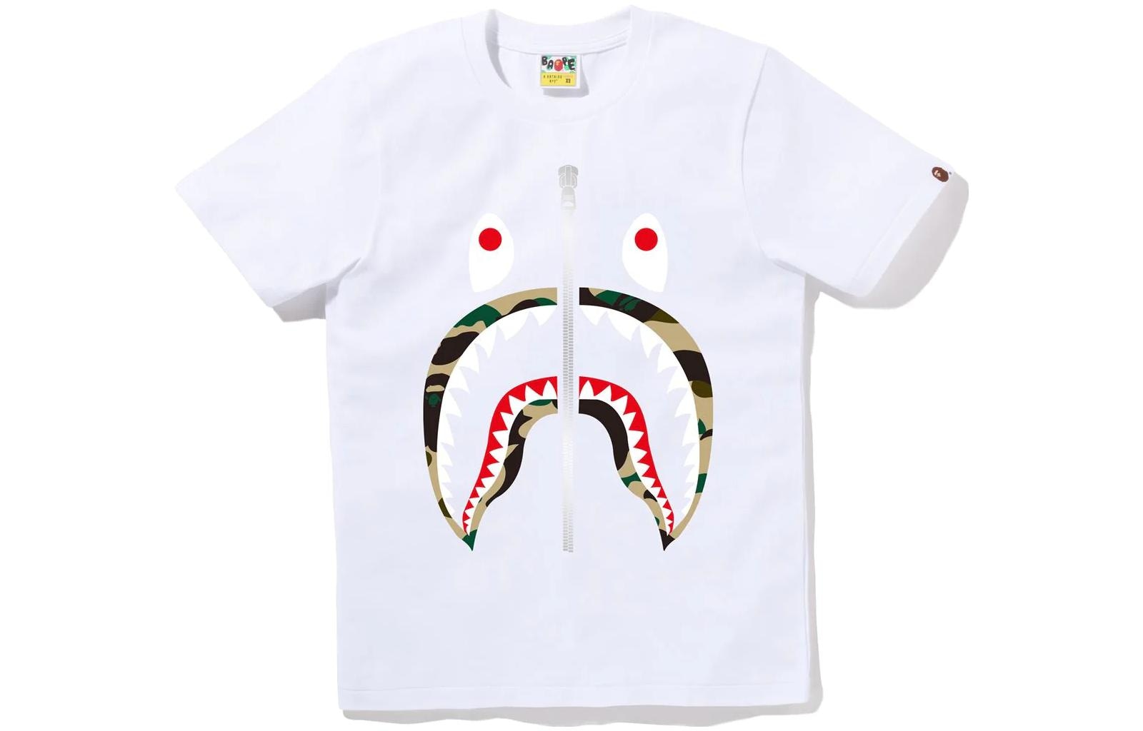 A BATHING APE BAPE Shark Camo T-Shirt