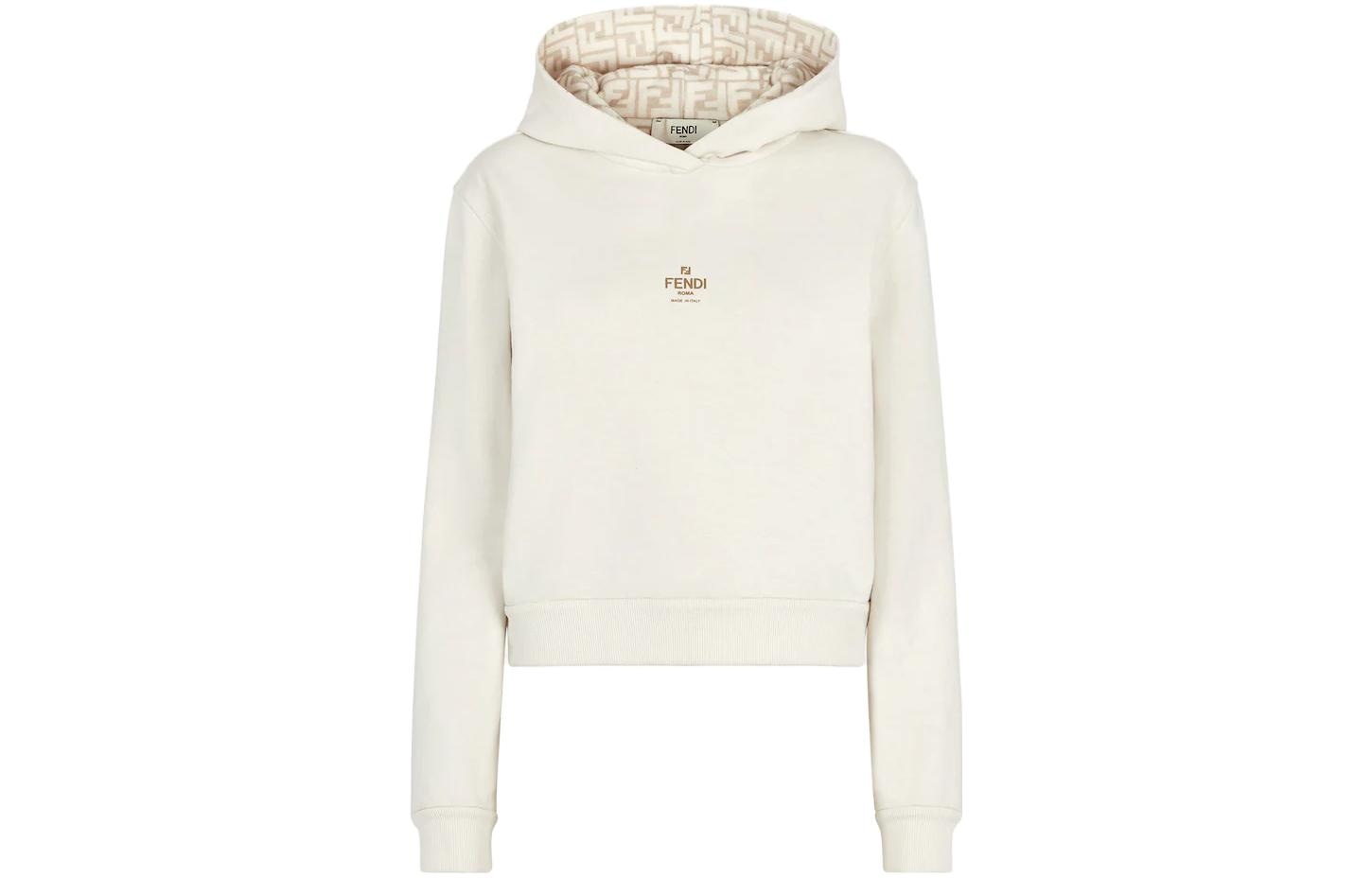 FENDI/芬迪 Fendi SS23 Logo Hoodie White