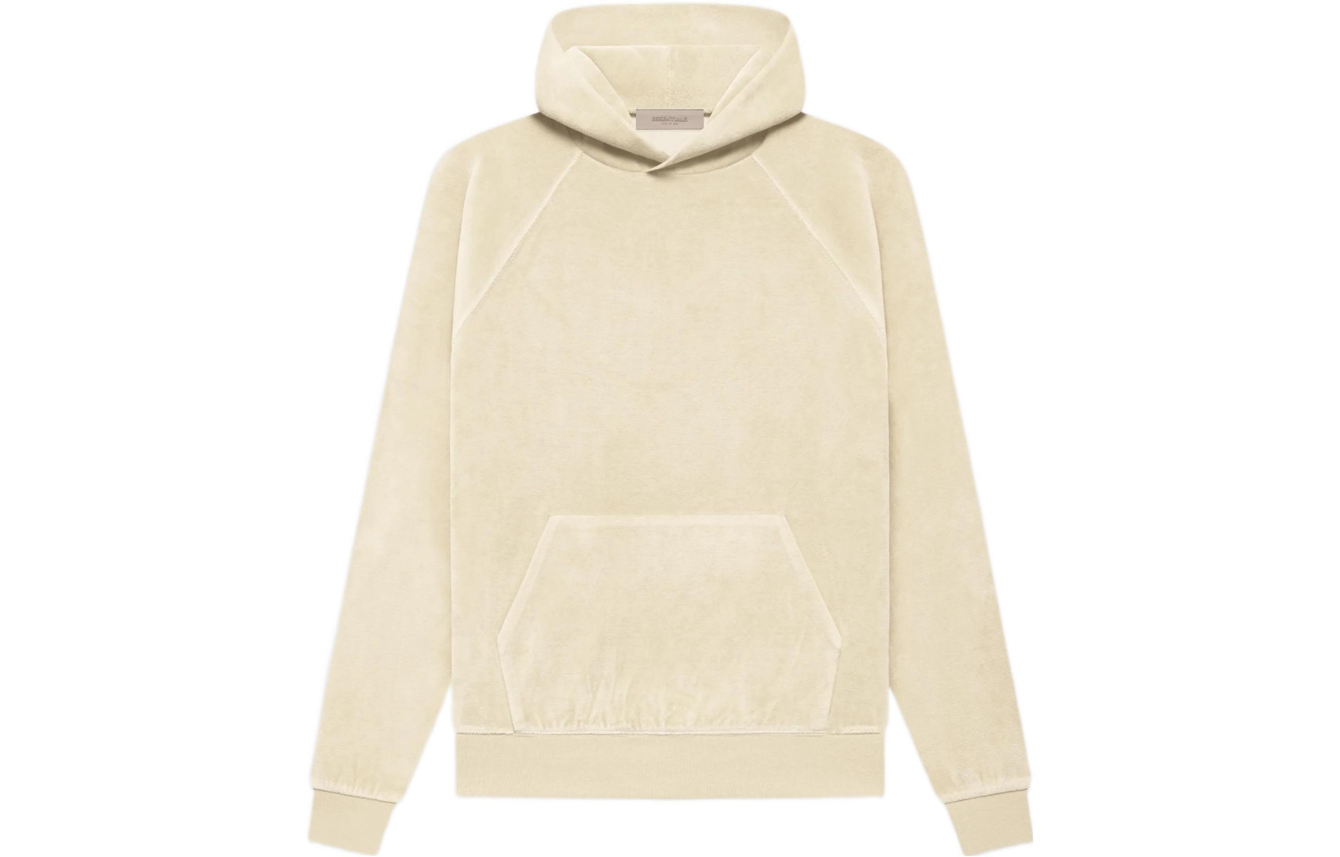 Fear of God Essentials Velour Hoodie Egg Shell