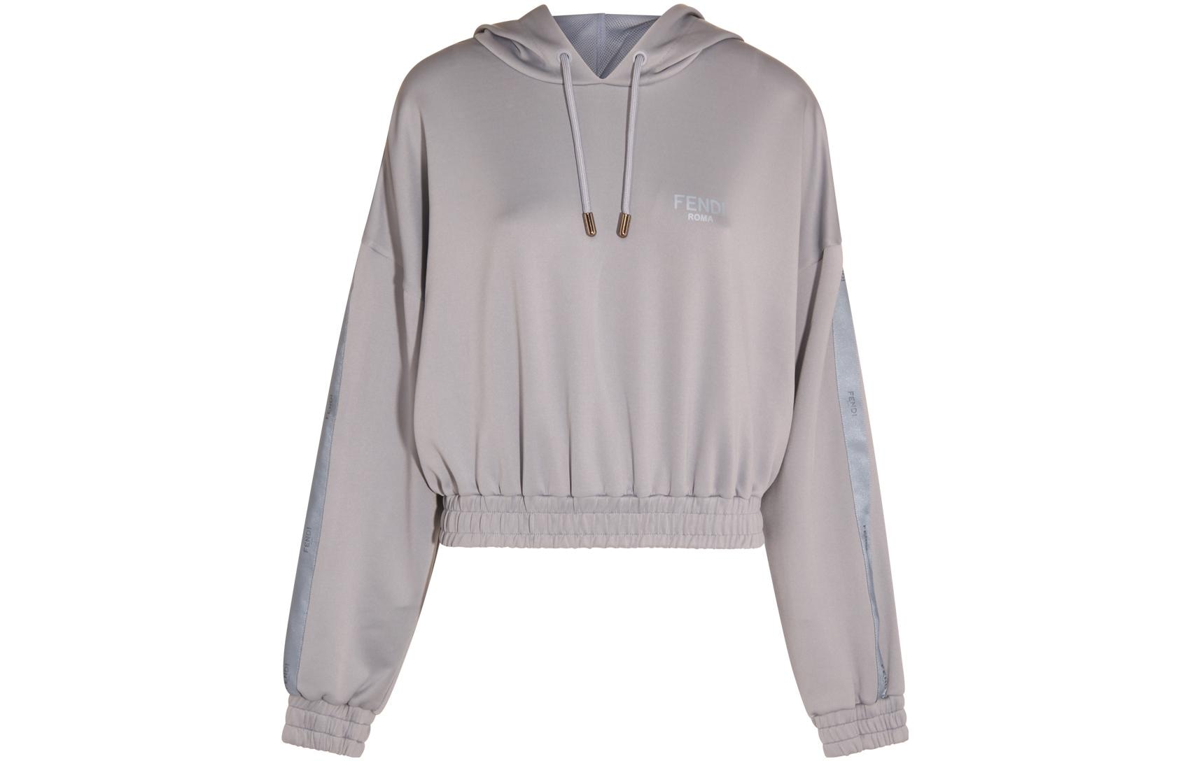 FENDI/芬迪 Fendi SS23 Letter Print Hoodie Brown