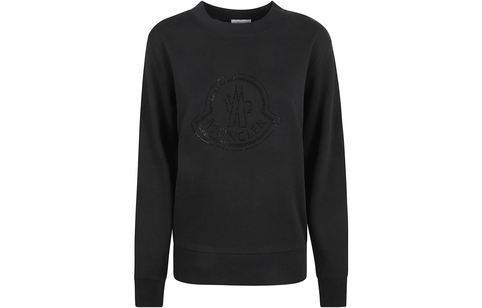Moncler Crystal Logo Sweatshirt Black