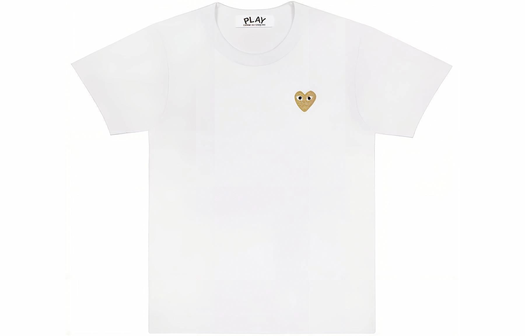 CDG Play SS24 White Tee