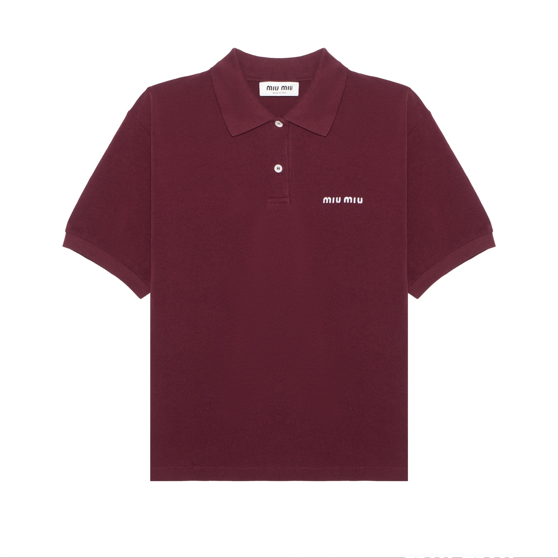 Miu Miu SS24 Logo Polo Red