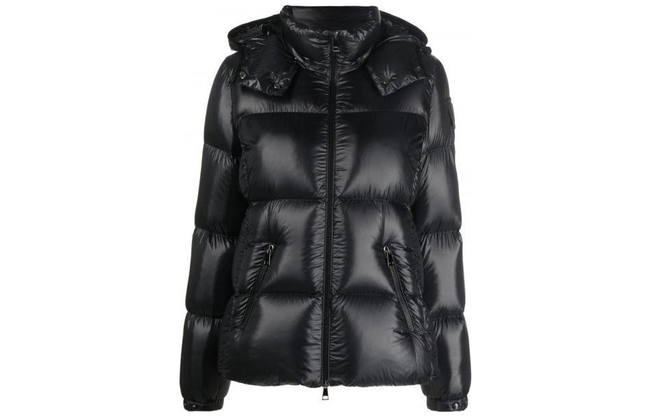 Moncler FW22 Quilted Short Hooded Down Jacket Black