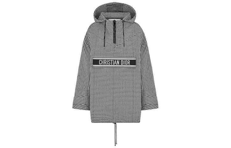 DIOR FW22 Plaid Drawstring Jacket Black