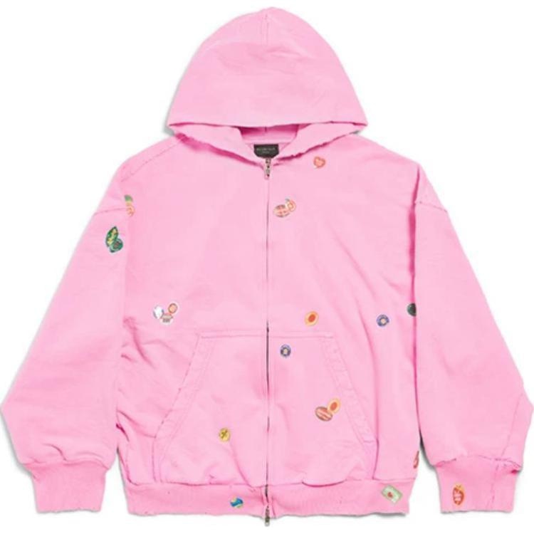 Balenciaga SS25 Pink Hoodie